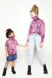 Kids Long Sleeve Pink Purple Tie-dye #6 Shmask™