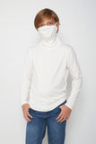 Kids Long Sleeve White Shmask™ Earloop Face Mask for Kids and Adults
