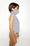Kids Sleeveless Navy Stripe Shmask™