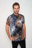 Adult Short Sleeve Blue Gray Black Brown Tie-dye #36 Shmask™