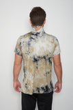 Adult Short Sleeve Green White Gray Blue Tie-dye #26 Shmask™