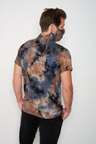 Adult Short Sleeve Blue Gray Black Brown Tie-dye #36 Shmask™