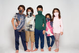 Kids Short Sleeve Blue Gray Black Brown Tie-dye #36 Shmask™