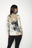 Adult Long Sleeve Green White Gray Blue Tie-dye #26 Shmask™