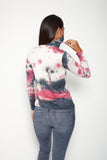 Adult Long Sleeve Pink White Tie-dye #9 Shmask™