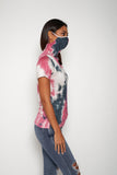 Adult Short Sleeve Pink White Tie-dye #9 Shmask™