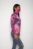 Adult Long Sleeve Pink Purple Tie-dye #6 Shmask™