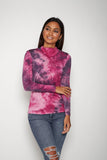 Adult Long Sleeve Pink Purple Tie-dye #6 Shmask™