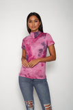 Adult Short Sleeve Pink Purple Tie-dye #6 Shmask™