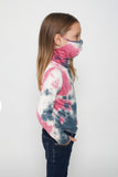Kids Short Sleeve Pink White Blue Tie-dye #9 Shmask™