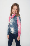 Kids Long Sleeve Pink White Tie-dye #9 Shmask™