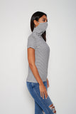 Adult Short Sleeve Navy Stripe Shmask™