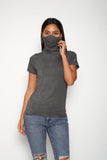 Adult Short Sleeve Dark Heather Gray Modal Shmask™