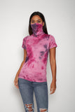 Adult Short Sleeve Pink Purple Tie-dye #6 Shmask™