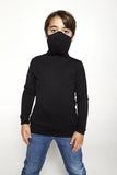 Kids Long Sleeve Black Shmask™