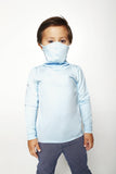 Kids Long Sleeve Light Blue Shmask™ Earloop Face Mask for Kids and Adults