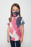 Kids Short Sleeve Pink White Blue Tie-dye #9 Shmask™