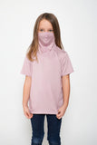 Kids Short Sleeve USA Light Pink Shmask™ Earloop Face Mask for Kids and Adults