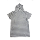 Kids Short Sleeve Navy Stripe Shmask™